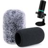 YOUSHARES HyperX DuoCast Set di protezione antipop - Schiuma e protezione dal vento per microfono professionale, protezione dal vento, compatibile con HyperX DuoCast RGB Mic di YOUSHARES