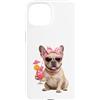 Französische Bulldogge Sommer Frenchie G Custodia per iPhone 15 Bulldog francese estate cocktail frenchie ragazza