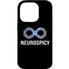 Neurodivergent Pride & Spectrum Aestheti Custodia per iPhone 14 Pro Neurospicy Infinity Loop | Autismo ADHD Umorismo - Glitch Art