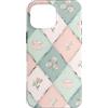 Floral Aesthetic Flower Botanical Gifts Custodia per iPhone 16 Pro Max Motivo a scacchi pastello Cottagecore Tea Fiori di campo Floreale