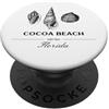 Clean Surf Beach Style Designs for Home Cocoa Beach Shell Casa vacanze PopSockets PopGrip Adesivo