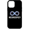 Neurodivergent Pride & Spectrum Aestheti Custodia per iPhone 12 mini Neurospicy Infinity Loop | Autismo ADHD Umorismo - Glitch Art