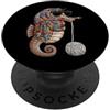 Vintage Retro Knitting Cute Lover Women Cavalluccio marino marino pesce nonna quadrato uncinetto filato uncinetto PopSockets PopGrip Adesivo