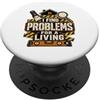 Real Estate House Inspector Designs Ispettore domestico Trovo Problemi Per Vivere PopSockets PopGrip Adesivo