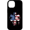 Paint Dripping Patriotic 4th of July US Custodia per iPhone 14 Paramedico EMT Primo soccorritore SME Bandiera Americana USA Drip