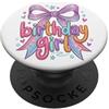 Girly Birthday Tees NYC Coquette Compleanno Ragazza Fiocco Arcobaleno Festa Preppy Ragazze Donne PopSockets PopGrip Adesivo