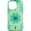 Floral Aesthetic Flower Botanical Gifts Custodia per iPhone 13 Pro Motivo floreale verde acqua scuro