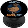 Duck Breeds Waterfowl Animal Cute Ducks I Just Really Like Ducks Ok Animal Carino Khaki Campbell Duck PopSockets PopGrip Adesivo