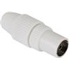 HAMA Spina per Cavo Antenna Coassiale Femmina, Grigio