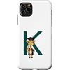 Timowo Studio Custodia per iPhone 11 Pro Max Giraffa Diploma Lettera K Alfabeto Animale