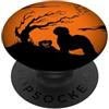 OES Halloween Old English Sheepdog Gifts Vecchio cane da pastore inglese Halloween PopSockets PopGrip Adesivo