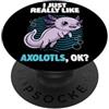 Axolotl Breeds Animal Cute Axolotls Dona Mi piace molto Axolotls Ok Animal Cute Lavender Axolotl PopSockets PopGrip Adesivo