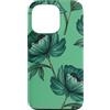 Floral Aesthetic Flower Botanical Gifts Custodia per iPhone 13 Pro Motivo botanico floreale verde acqua