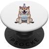 Shiba Inu Puppy Lover PS Shiba Inu Let's Pawty - Festa di compleanno per amanti dei cani PopSockets PopGrip Adesivo