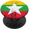 YO! Vintage Birmano Banner Fan Myanmar Bandiera Retro PopSockets PopGrip Adesivo