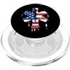 Paint Dripping Patriotic 4th of July US Paramedico EMT Primo soccorritore SME Bandiera Americana USA Drip PopSockets PopGrip per MagSafe