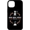 Vita Da Barista Casa Espresso Caffe Filt Custodia per iPhone 13 Grind Brew Repeat routine caffè pour over casa