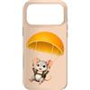 namo-Tee Custodia per iPhone 17 Pro Max Simpatico topolino con paracadute arancione - motivo animale fruttato