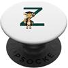 Timowo Studio Giraffa Diploma Lettera Z Alfabeto Animale PopSockets PopGrip Adesivo