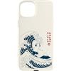 Negozio di Estetica Vintage Retrò Anime Custodia per iPhone 15 Plus Surf Giapponese Sulle Onde Cat Fuji Sea Neko Surf