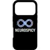 Neurodivergent Pride & Spectrum Aestheti Custodia per iPhone 17 Pro Neurospicy Infinity Loop | Autismo ADHD Umorismo - Glitch Art