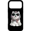 Vintage Retro Knitting Cute Lover Women Custodia per iPhone 17 Pro Max Samoiedo Dog Granny Square Crochet Yarn Crochet Lover