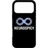 Neurodivergent Pride & Spectrum Aestheti Custodia per iPhone 17 Pro Max Neurospicy Infinity Loop | Autismo ADHD Umorismo - Glitch Art