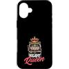 Casino Gambling & Slot Machine Vegas App Custodia per iPhone 16 Plus Slot Queen Casino Gioco d'azzardo Jackpot Vincitore Vegas Macchina