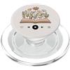 Audiobook Reader Reading My Audiobook Lover Book Listener Floral Women PopSockets PopGrip per MagSafe