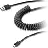aiino italian ideas Micro USB a USB cavo dati per ricarica e sincronizzazione 1,2m Coiled, Nero