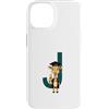 Timowo Studio Custodia per iPhone 14 Giraffa Diploma Lettera J Alfabeto Animale