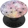 Floral Aesthetic Flower Botanical Gifts Motivo floreale ad acquerello Linea Art PopSockets PopGrip Adesivo