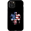 Paint Dripping Patriotic 4th of July US Custodia per iPhone 11 Pro Paramedico EMT Primo soccorritore SME Bandiera Americana USA Drip
