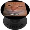 Funny Cat Meme Art Graphic Humor Divertente gatto carino dice Ladies sfocato foto meme PopSockets PopGrip Adesivo