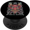 Japanese Aesthetic by Tokyo Waves Maschera giapponese del diavolo Yokai del diavolo Hannya Giappone Oni PopSockets PopGrip Adesivo