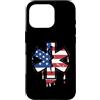 Paint Dripping Patriotic 4th of July US Custodia per iPhone 16 Pro Paramedico EMT Primo soccorritore SME Bandiera Americana USA Drip