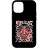Japanese Oni Mask Aesthetic By TOKYO WAV Custodia per iPhone 12/12 Pro Hannya Oni Mask Devil Yokai - Maschera giapponese con tatuaggio demone