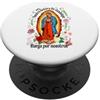 México Matching Family Couples Mexican S Our Lady Virgen De Guadalupe Saint Virgin Mary Roses Flowers PopSockets PopGrip Adesivo