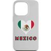 Mexican Flag Hispanic Heritage Clothing Custodia per iPhone 13 Pro Bandiera messicana Cuore Patriottico Uomini Donne Bambini Messico