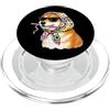 Vintage Retro Knitting Cute Lover Women Shiba Inu Dog Granny Square Crochet Yarn Crochet Lover PopSockets PopGrip per MagSafe