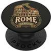 Roma Italia Ancient Colosseum Roman Trav Vintage Roma Italia Colosseo Antico Romano Punto di riferimento 2 PopSockets PopGrip Adesivo