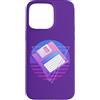 Retro PC Computer 80s Vaporwave Memorabi Custodia per iPhone 15 Pro Max Vaporwave 80s Memorabilia Retro 3.5 Floppy Disc
