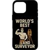 Land Surveying Equipment Custodia per iPhone 16 Pro Max Miglior geometra al mondo