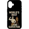 Land Surveying Equipment Custodia per iPhone 16 Miglior geometra al mondo