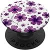 Floral Aesthetic Flower Botanical Gifts Lavanda Viola Floreale Fiori Modello Viola Lilla PopSockets PopGrip Adesivo