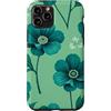Floral Aesthetic Flower Botanical Gifts Custodia per iPhone 11 Pro Motivo floreale verde menta