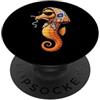 Vintage Retro Knitting Cute Lover Women Cavalluccio marino marino pesce nonna quadrato uncinetto filato uncinetto PopSockets PopGrip Adesivo