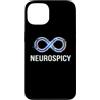 Neurodivergent Pride & Spectrum Aestheti Custodia per iPhone 13 Neurospicy Infinity Loop | Autismo ADHD Umorismo - Glitch Art