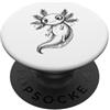 Scribble Sketch Animal Hand Drawn Axolot Disegno disegnato a mano carino Axolotl Doodle Line Art Pet Drawing PopSockets PopGrip Adesivo