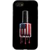 Paint Dripping Patriotic 4th of July US Custodia per iPhone SE (2020) / 7/8 Nail Tech Cosmetologo Nail Tecnico Unghie Amante Bandiera Americana